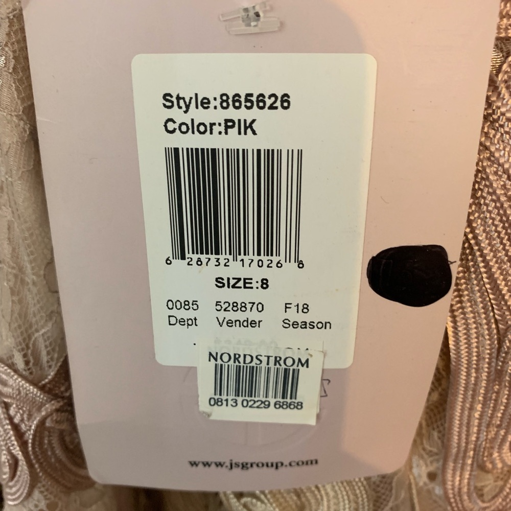 JS Collections Santiago Midi Dress In Pink Sand - Picture 8 of 8